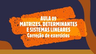 Matemática para o concurso do banco do brasil matrizes determinantes e sistemas lineares [upl. by Luzader]