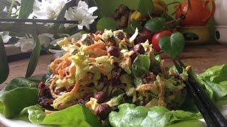 Gemischter Blattsalat mit PistazieOrangendressing  Rohe Hauptspeise [upl. by Osanna270]