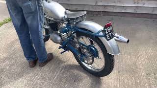 Greaves Scottish Trials 1959 24TCS 250cc 2 stroke Twin Shock [upl. by Hazlip457]