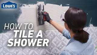 How to Tile a Shower  Tile Prep and Installation [upl. by Lanni]