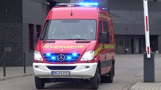 ELW12 der Feuerwehr Mülheim an der Ruhr GongDurchsage [upl. by Eilyk]