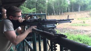 M60 shooting Cu Chi tunnels [upl. by Silvain]