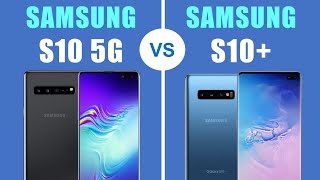 Samsung Galaxy S10 5G vs S10  Comparison [upl. by Ailaro997]