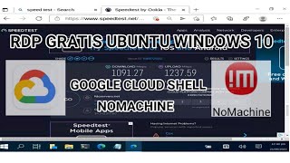 RDP Gratis windows 10 Ubuntu  Android Menggunakan NoMachine [upl. by Terb]