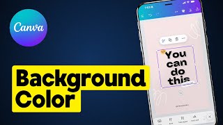 How to Change the Background Color on Canva Mobile [upl. by Oster112]