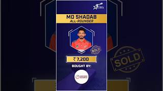 YSCL Auction 2024  Md Shadab Sold to Indore Hawksshorts [upl. by Aehtela]