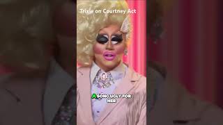 Trixie on Courtney Act Watch the full interview on our channel dragrace trixieandkatya [upl. by Anerev923]