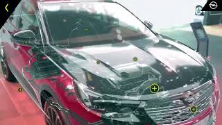 Opel Grandland X Hybrid4 AR showcase at the IAA 2019  DASSAULT SYSTÈMES 3DEXCITE [upl. by Ymmaj]