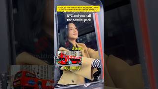 While the members drive supercars Jisoo drives a bus jisoo blackpink [upl. by Erdnaet]