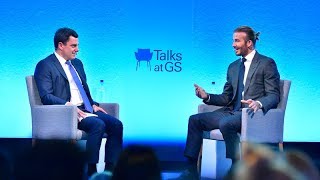 Talks at GS – David Beckham on Working with UNICEF [upl. by Aggi710]