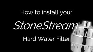 How To Install The StoneStream Universal Hard Water Filter On A Wall Shower [upl. by Ellenoj]