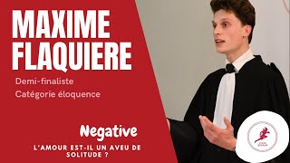 Maxime Flaquière  Demi finale Lysias Sceaux 2022  Eloquence [upl. by Nebuer]