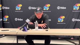 Lance Leipold discusses KU’s loss to KState [upl. by Joby]