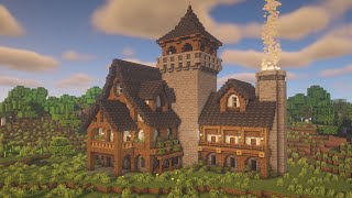 Minecraft Medieval Mansion Tutorial [upl. by Ennaear]