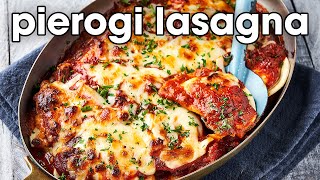 Simple Pierogi Lasagna Recipe with Mrs T’s Pierogi [upl. by Stillmann]