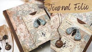 Junk Journal Folio with flips amp pockets  Flip through [upl. by Roter]