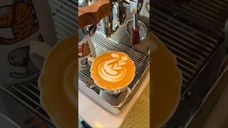 household coffee machine latte art tutorial have you drank coffee today coffeelatte coffeeart [upl. by Ys]