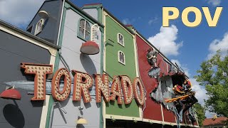 Tornado POV Regular 4K 60FPS  Bakken Intamin Spinning Coaster  NonCopyright [upl. by Leirrad477]