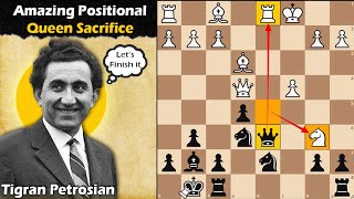 Petrosians Amazing Queen Sacrifice  Pachman vs Petrosian 1958 [upl. by Ydwor189]