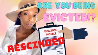 “This is how you stop your eviction process RESCISSION 🛑 [upl. by Esoryram]