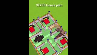 32X38 House plan construction building 2delevation 2bhkhousedesign houseplan houseplan house [upl. by Nameloc]