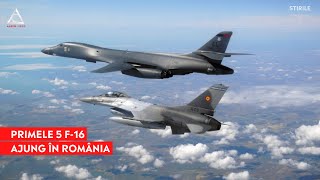 ATENȚIE România primește primele 5 avioane de luptă F16 [upl. by Ylas]