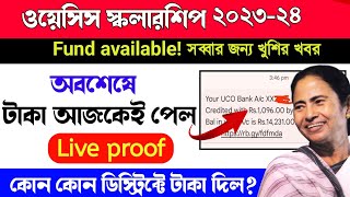 আজকেই টাকা ঢুকে গেল🥰। Oasis scholarship payment update  Oasis scholarship 202324 taka pelo [upl. by Conlee165]