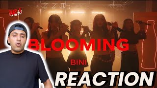 🇵🇭BINI  “BLOOMING” LIVE PERFORMANCE  REACTION [upl. by Aneelak]