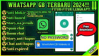 WhatsApp mod terbaru 2024  wa GB terbaru free download  no bug‼️ [upl. by Dnalloh]