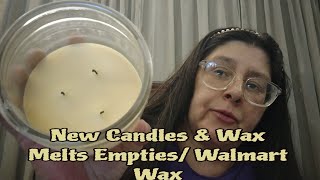 New Candles amp Wax Melts Empties Walmart Wax [upl. by Kania146]