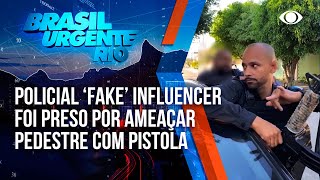 Influenciador que fingia ser PM é preso após ameaçar pedestres com arma falsa [upl. by Ngo101]