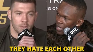 Dricus Du Plessis vs Israel Adesanya  Press Conference Highlights [upl. by Zuliram]