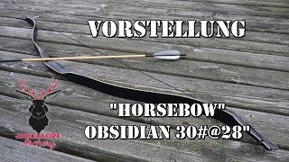 Vorstellung  Jackalope Archery quotHorsebowquot Obsidian 3028quot [upl. by Noma521]