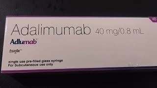 Adalimumab injection 40 mg  08 ml dose use and side effects viralvideo ☑️👨‍⚕ [upl. by Aw]