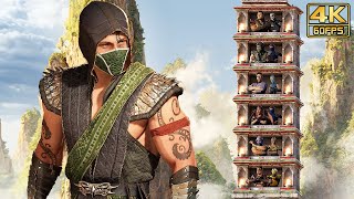 Mortal Kombat 1 PS5 REPTILE Klassic Towers Gameplay with Intro Dialogues  4K 60ᶠᵖˢ ✔ [upl. by Flanigan477]