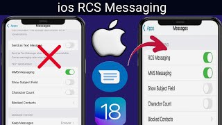 How to enable RCS Messages on iPhone 15 Pro Max or any iPhone running iOS 18 [upl. by Hsot]