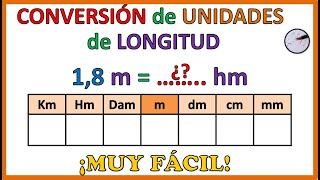 CONVERSIÓN de UNIDADES de LONGITUD  Muy fácil [upl. by Saduj]