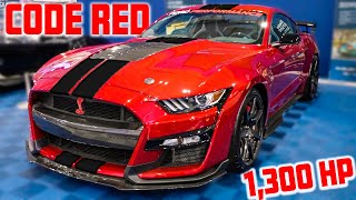 FIRST LOOK AT THE ALLNEW 1300HP TWIN TURBO SHELBY GT500 CODE RED FULL BREAKDOWN [upl. by Leakcim]