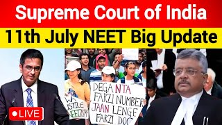 NEET  NTA Scam 2024 CJI Judgement LIVE  Supreme Court Live Hearing  RENEET Latest Update law [upl. by Trudey39]