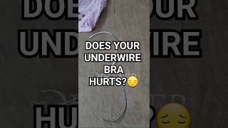 How to Fix an Underwire Bra in Seconds  does your underwire bra hurt  underwire underwirebra [upl. by Brosine]