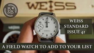 An American microbrand to add to your list  Weiss 42mm Standard Issue Field Watch  BampB [upl. by Barsky7]