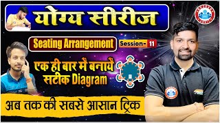 Sitting Arrangement Reasoning बड़े से बड़ा सवाल हल मात्र 2 Sec में Reasoning Tricks Sandeep Sir [upl. by Goines]