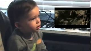 Toddlers Adorable Reaction to Man of Steel First Flight SceneSo CUTE [upl. by Anippesuig]