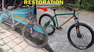 RESTORATION BIKE FROM WRACKAGE BICYCLE with FULL UPGRADE [upl. by Reckford202]