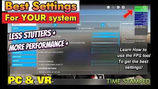 Improve MSFS PerformanceHow to dial in your Settings for the BEST MSFS Experience using FPS Tool [upl. by Ahsikyt]