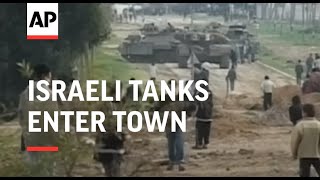 More on Israeli tanks enter town after rocket attack plus cabinet [upl. by Zerelda]