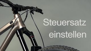 steuersatzspiel am bike einstellen [upl. by Gregoor]