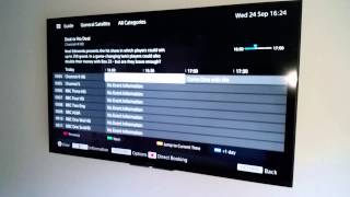 Sony BRAVIA KDL50W829 EPG guide issue [upl. by Kamaria]