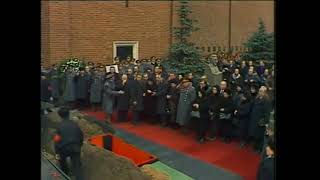 USSR Anthem  1982 Funeral of Leonid Brezhnev [upl. by Nevsa115]