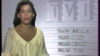 Tv1  Reklám  1989  Lőrincz Gabriella bemondó [upl. by Muldon]